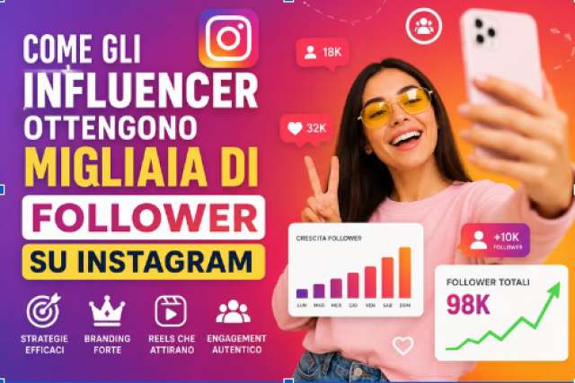 Come gli influencer ottengono migliaia di follower Instagram